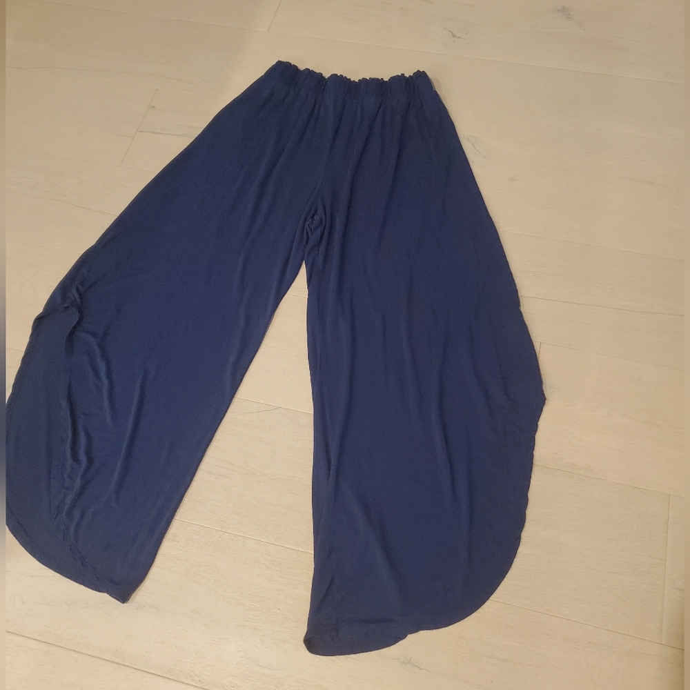 Super soft Blue Palazzo pants purchased from Sweet Jolie Boutique sz.M flowy - Picture 2 of 8